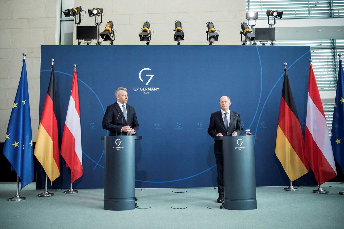 Karl Nehammer (l.) und Olaf Scholz trafen sich bisher in Berlin.Reuters