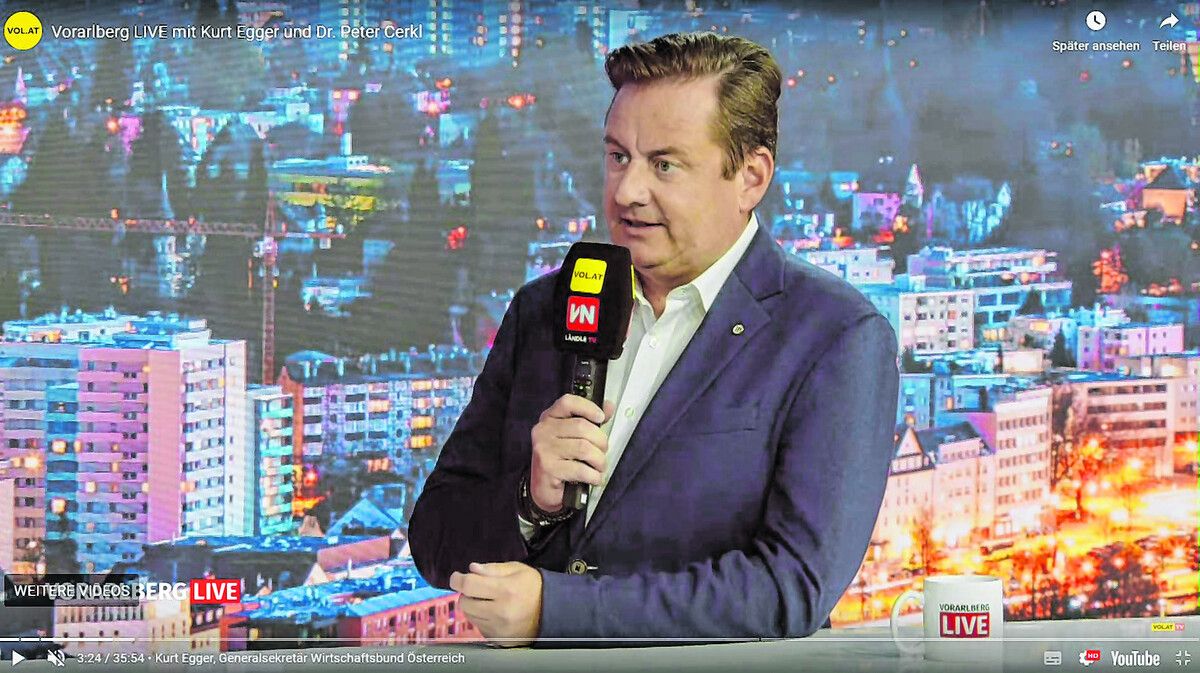 Kurt Egger Der Generalsekretär des Wirtschaftsbundes nahm zu aktuellen Themen Stellung.