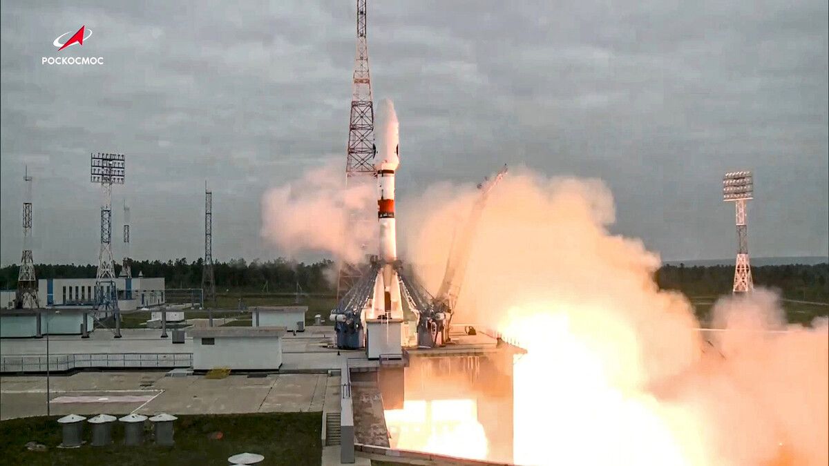 „Luna-25“ war am 11. August vom russischen Raumfahrtzentrum Wostotschny gestartet. AP