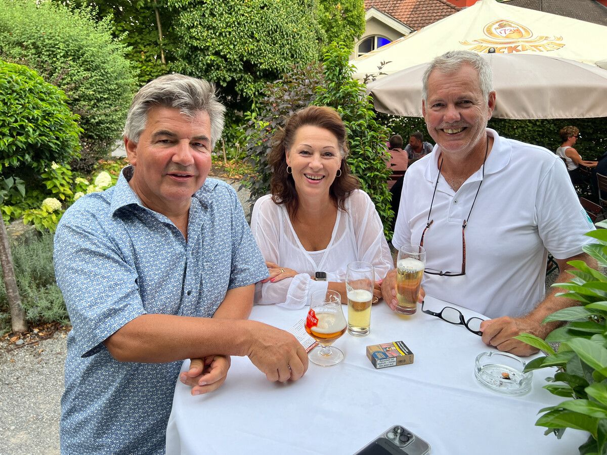 Martin und Daniela Berthold mit Robert Sturn (VLV).