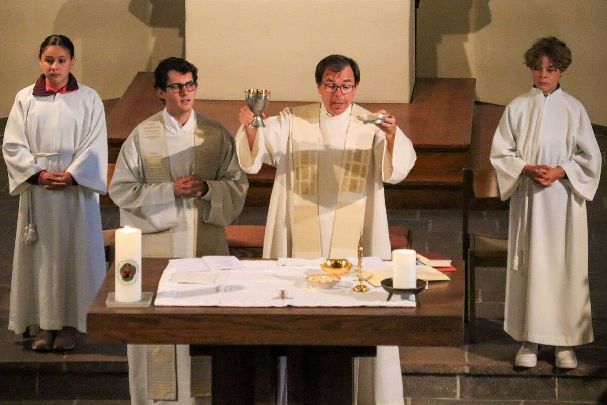 Messfeier mit Gabriel Steiner und Rainer Büchel.