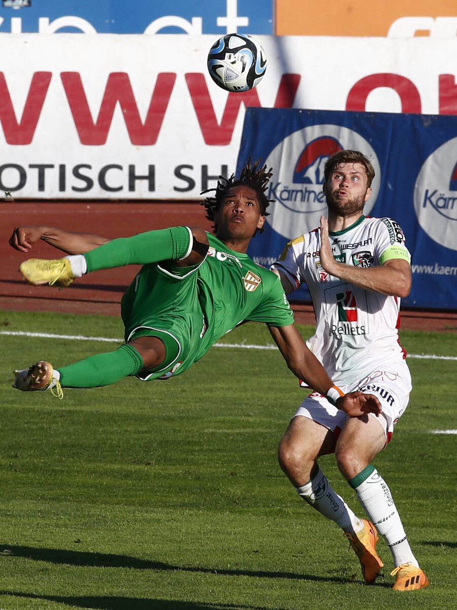 Namory Cisse erzielte in seinem ersten Spiel von Beginn an für die Austria gleich sein erstes Bundesligator.gepa