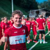 Strahlende Gesichter beim Egger Fußballcamp