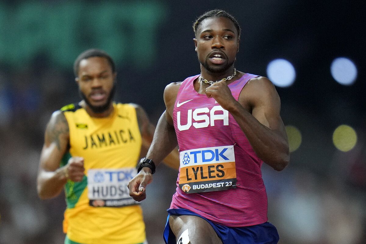Noah Lyles sprintete locker ins 200-m-Finale, während der Jamaikaner Andrew Hudson, der bei einem Unfall am Auge verletzt wurde, erst durch das Kampfgericht aufstieg. ap