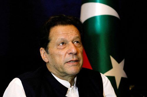 Pakistans Oppositionsführer Imran Khan wurde am Samstag inhaftiert. AFP