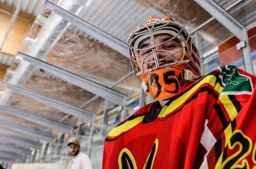 Torhüter Felix Nussbacher wird vom EHC Lustenau verpflichtet. gepa