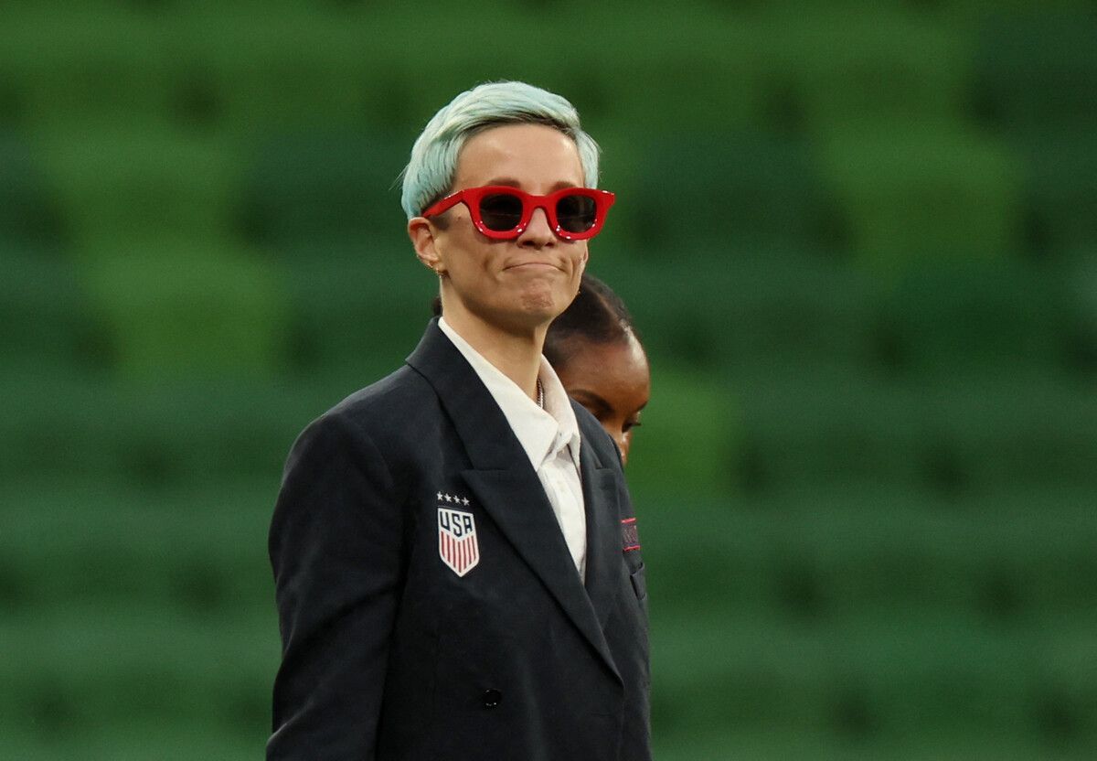 US-Star Megan Rapinoe nimmt mit klaren Worten zur Kuss-Affäre Stellung.Reuters