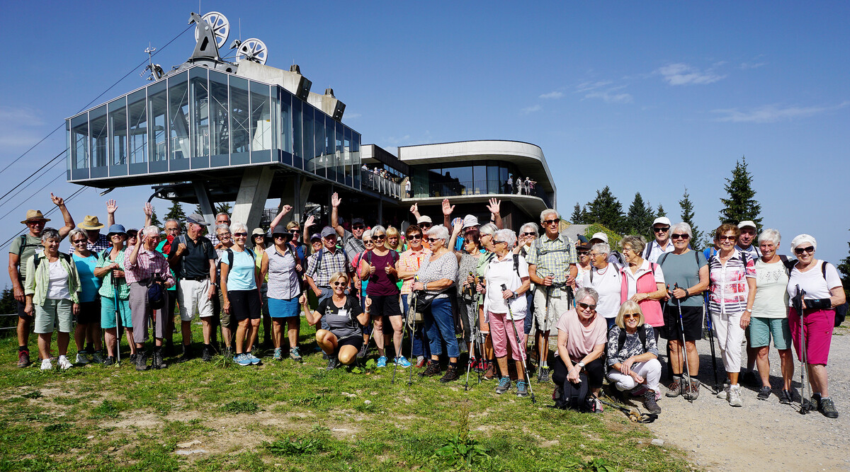 Viel Spaß hatten die Bergfreunde beim 28. Landeswandertag in Bezau/Baumgarten.Verein VORARLBERG 50plus