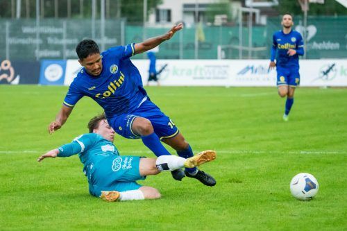 Zweifacher Torschütze für den VfB Hohenems: Der Brasilianer Valdir Henrique Barbosa da Silva. VN-Stiplovsek
