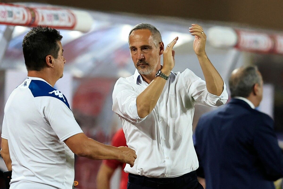 Durfte einen wichtigen Sieg beklatschen: AS Monaco-Coach Adi Hütter.apa