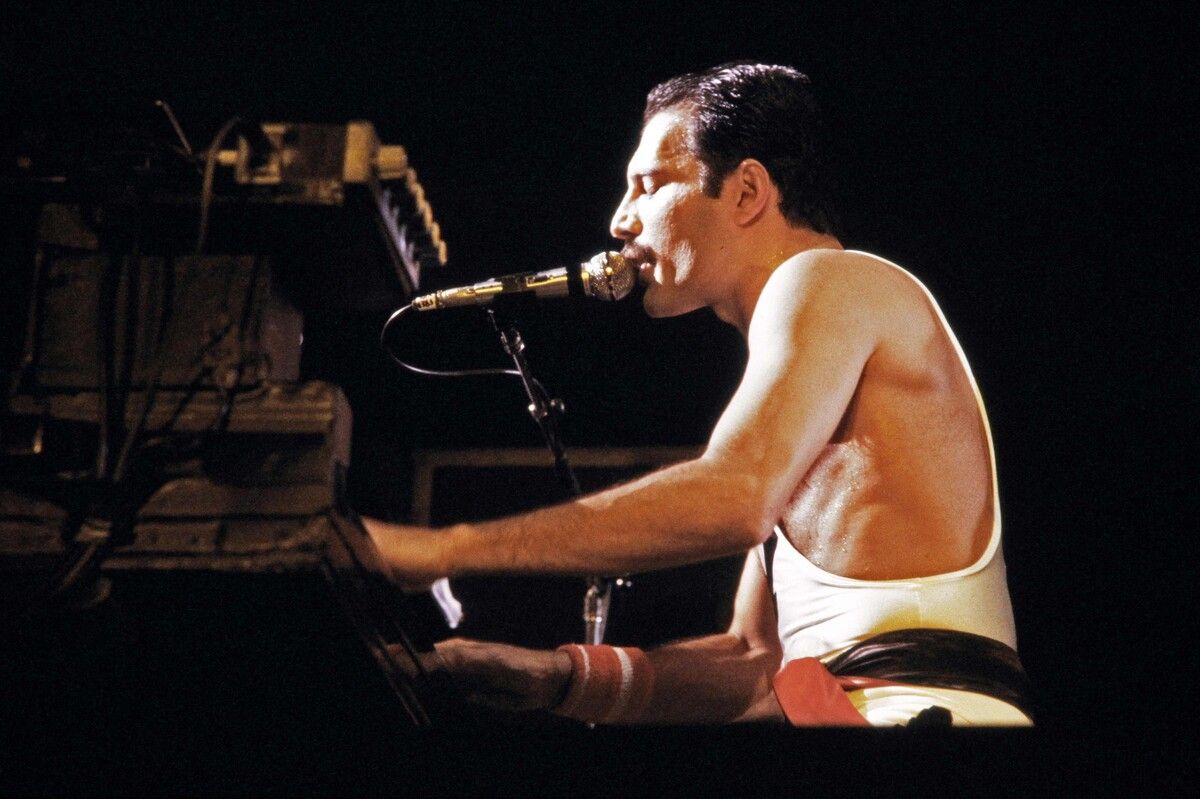 Auf dem Stutzflügel komponierte Freddie Mercury „Bohemian Rhapsody“. AFP
