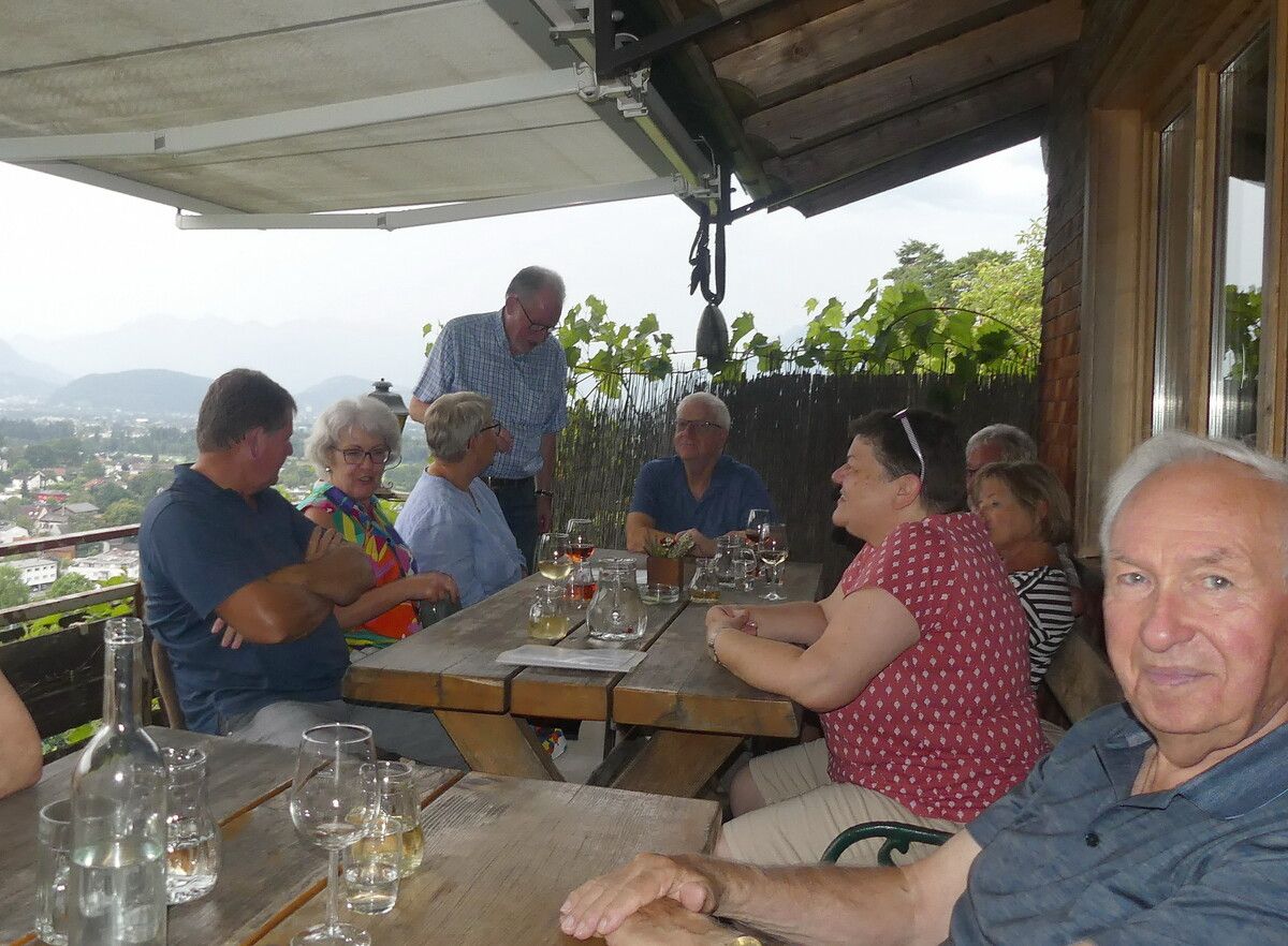 Beim gemütlichen Törggelen in Röthis mit den Götzner Senioren.50plus OG Götzis