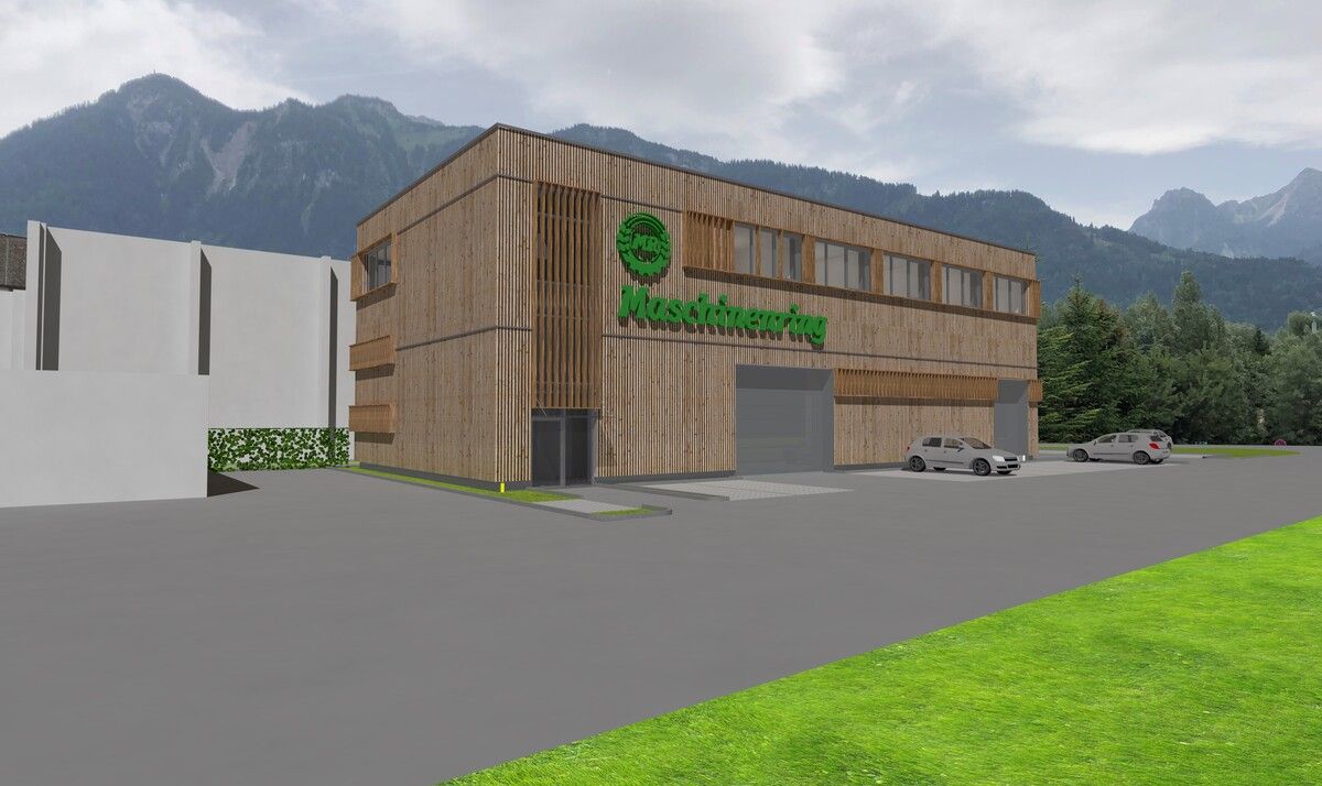 Das neue Betriebsgebäude des Maschinenrings soll bis zum Frühjahr fertig sein. i+R