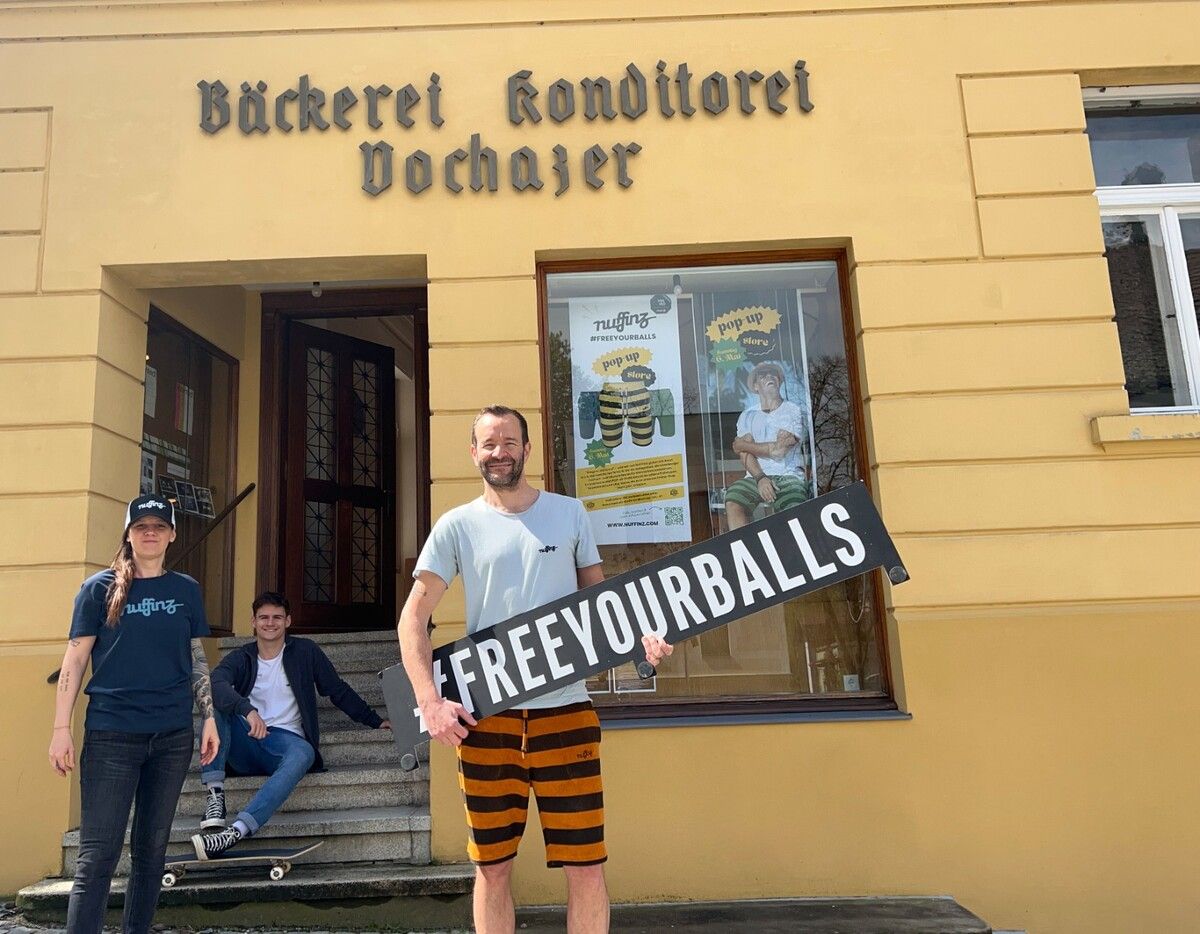 Das Nuffinz-Büro in Bregenz. Der Pop-up-Store war über den Sommer geöffnet und ist nun geschlossen. Man bleibe eine E-Commerce-Marke. nuffinz