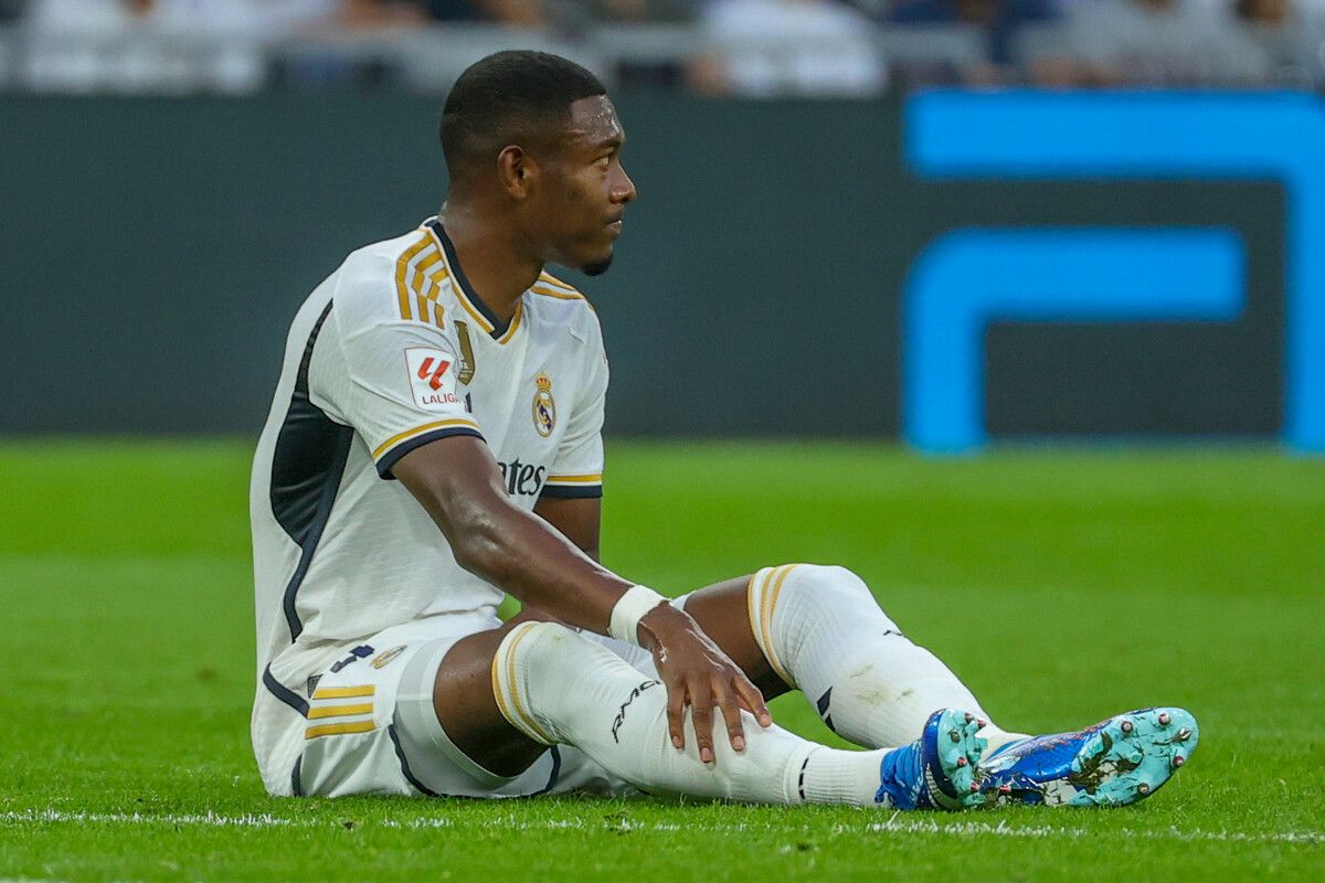 David Alaba hat sich beim Match mit Real Madrid gegen Las Palmas verletzt.gepa
