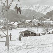Mit der Gondel auf das Hochjoch
