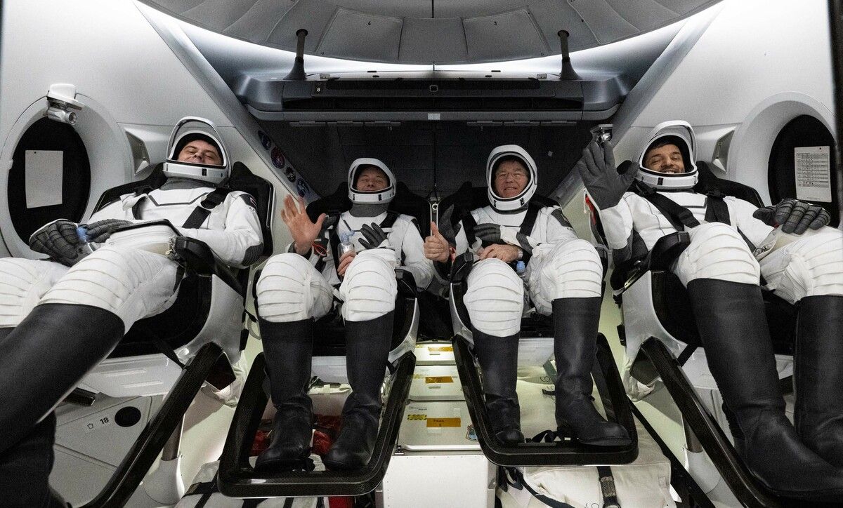 Die Astronauten sind nach 186 Tagen im All zur Erde zurückgekehrt. AFP/NASA