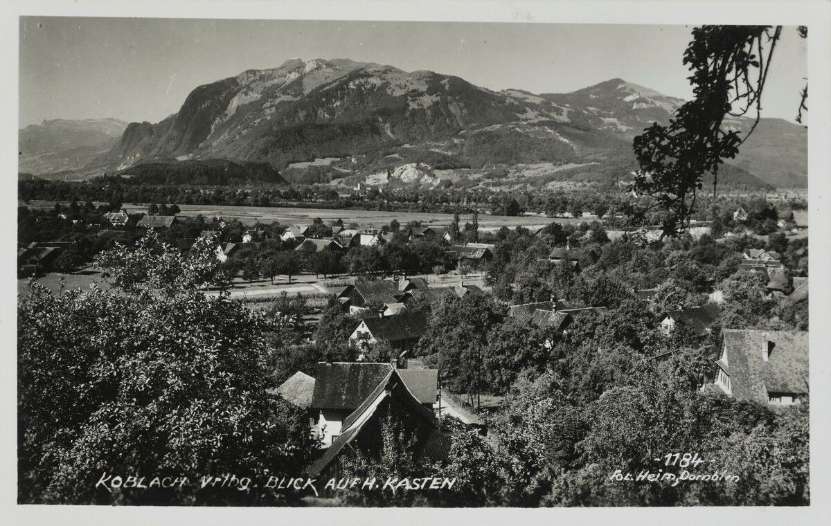 Die Gemeinde Koblach vor 1942. Leonhard Heim, Vorarlberger Landesbibliothek