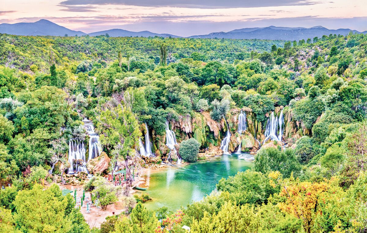 Die Kravica-Wasserfälle kann man von Dubrovnik aus in zwei Stunden erreichen.