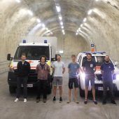 Rotkreuzabteilung erkundet den Arlbergtunnel