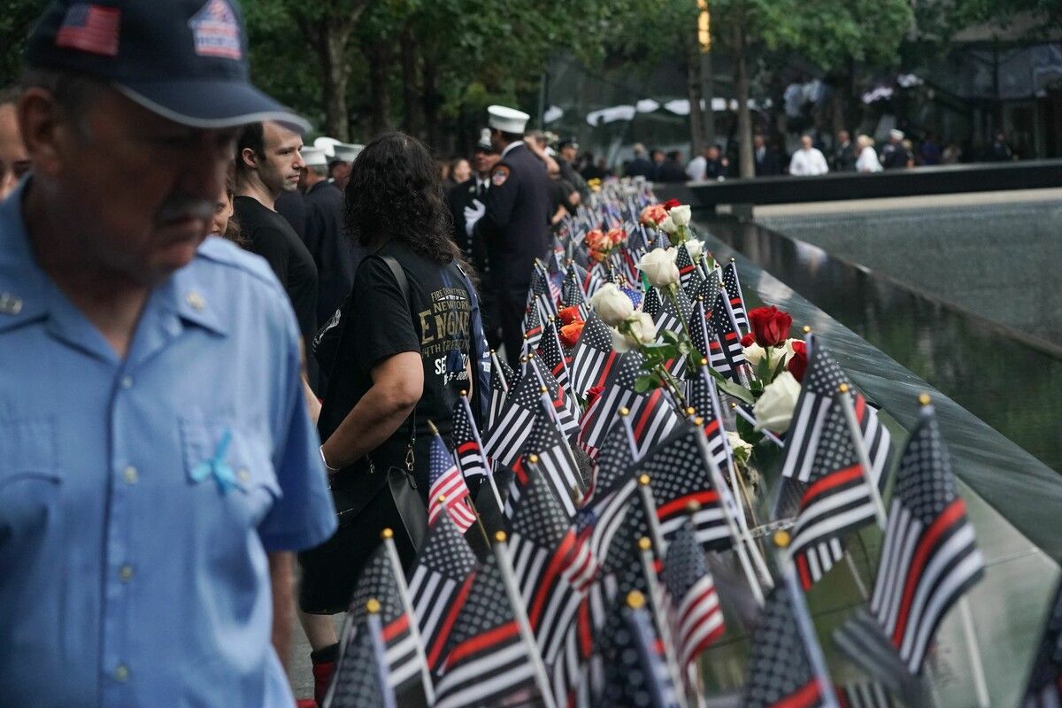 Die USA gedachten am gestrigen 11. September der Opfer der Terroranschläge von New York am 11. September 2001. AFP