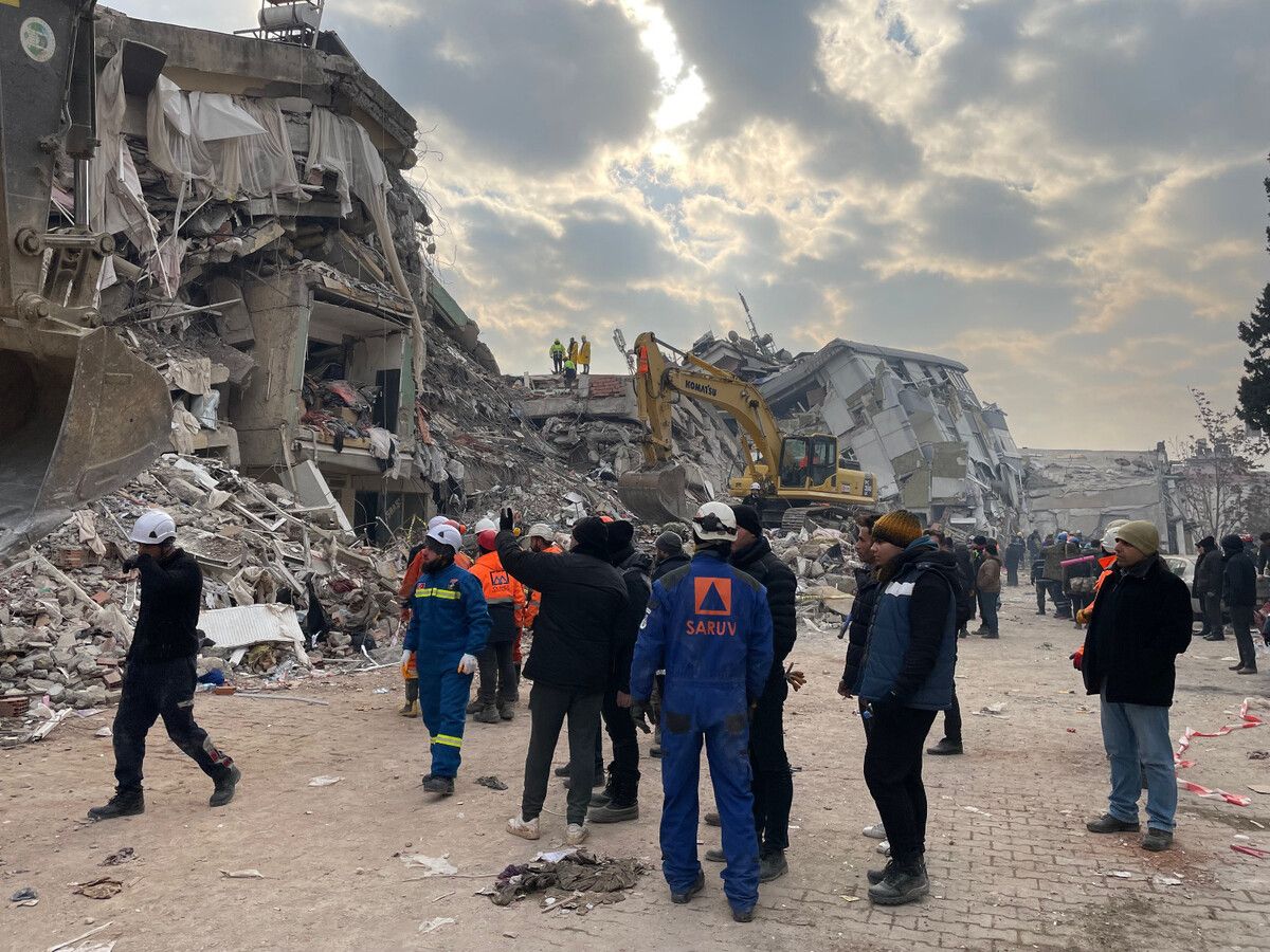 Die Vorarlberger Rettungs- und Sucheinheit im vergangenen Februar beim Einsatz in der Türkei. saruv