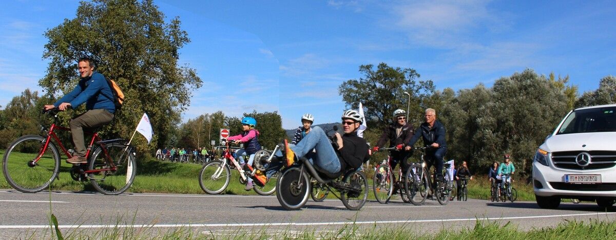 „Draußen bleiben“ heißt es am Sonntag für den motorisierten Verkehr, denn das Ried zwischen Lustenau und Lauterach ist von 10.30 bis 16 Uhr den Radlern vorbehalten. STP (2)