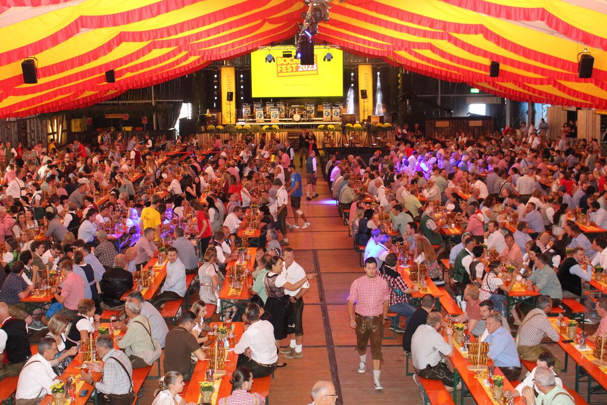 Etwa 12.000 Besucher waren am Bockbierfest-Wochenende im Festzelt dabei.