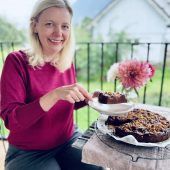 Ein feiner Schokolade-Zwetschgen-Kuchen