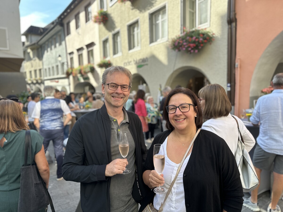 Hanno Reutterer und Verena Walch ließen sich die Eröffnung nicht entgehen.