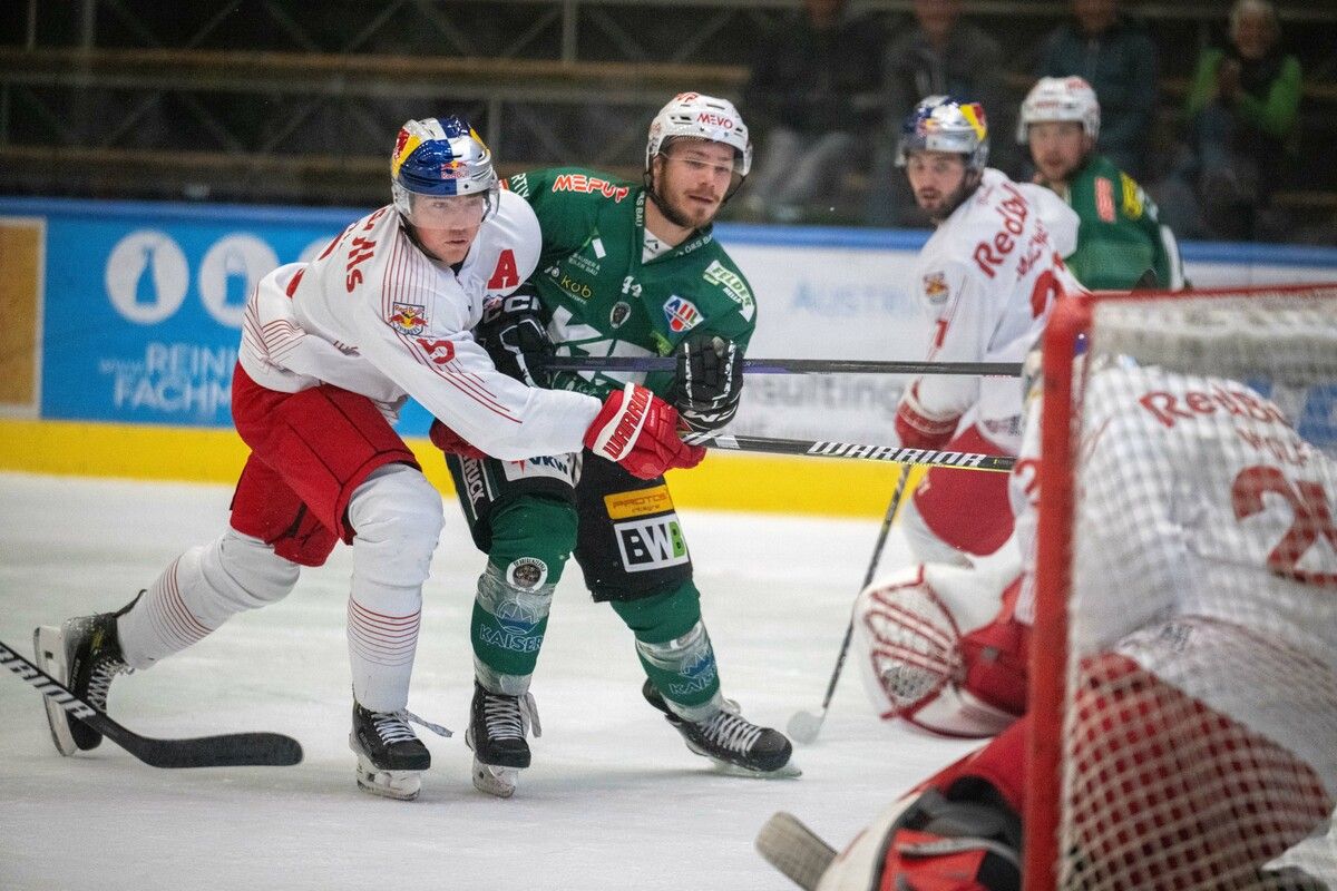 Roberts Lipsbergs und Co. setzte sich gegen die RB Hockey Juniors durch. VN/Rhomberg