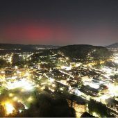 Polarlichter über ­Vorarlberger Himmel