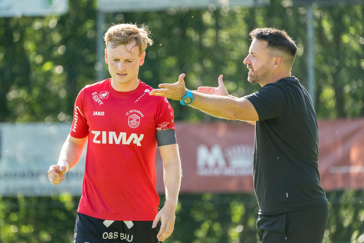 Patrick Maldoner und Klaus Nussbaumer wollen den FC Lauterach von Platz eins verdrängen.Stiplovsek