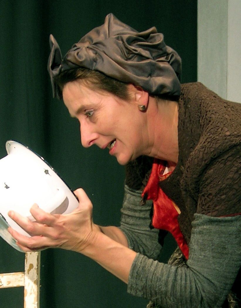 Sabine Wöllgens als Schauspielerin in „Eisprinzessin“.