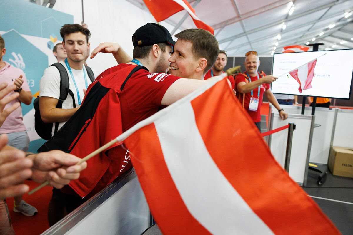 Timo-Nils Theisl ist froh, dass er es geschafft hat.skillsaustria