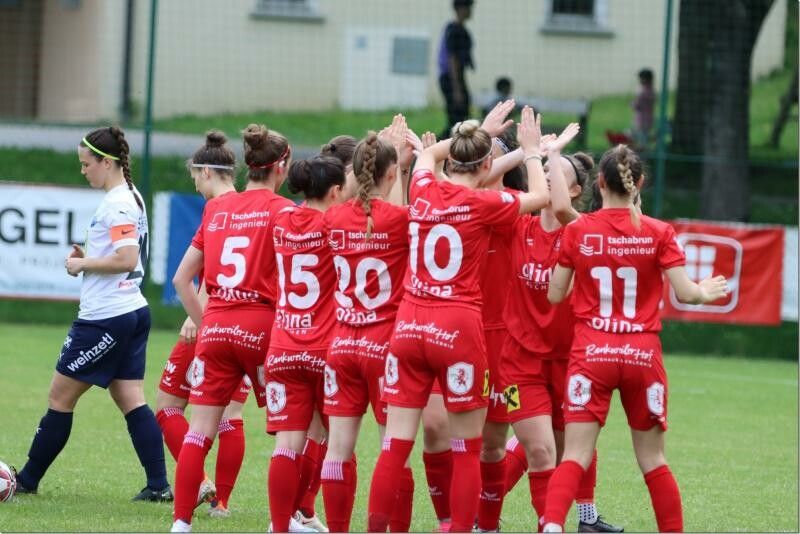 Viermal jubeln durften die Frauen des FC RW Rankweil zum Saisonstart in Bregenz. VN-TK (2)