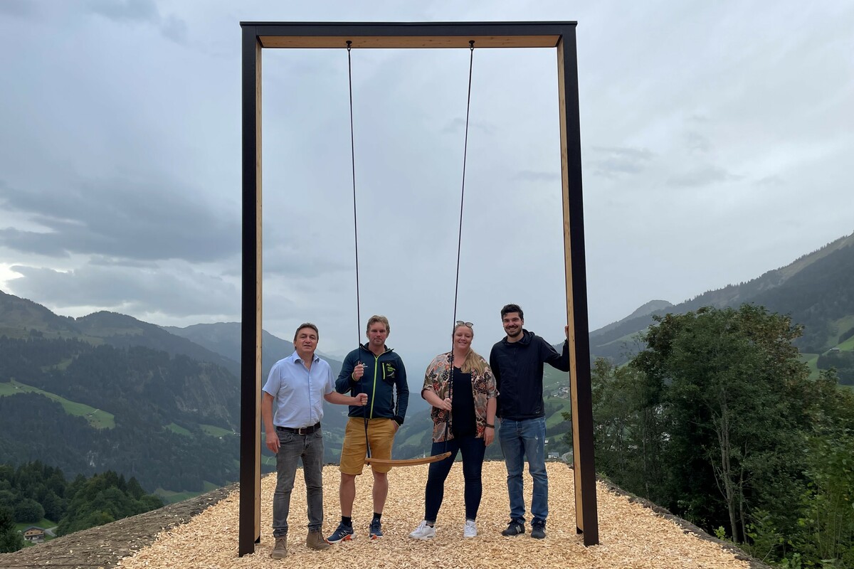 Werner Konzett, Bernd Burtscher, Wiebke Meyer und Mathias Klocker.alpenregion bludenz