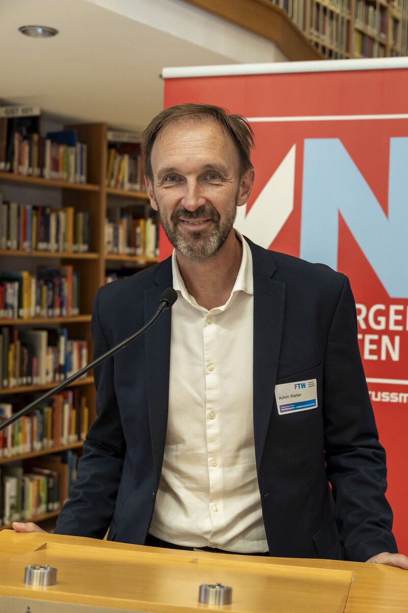 Achim Walter sprach in seinem Vortrag über künstliche Intelligenz für Pflanzen der Zukunft.