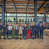 Gemeinsame Schulung bei der Betriebsfeuerwehr LUF