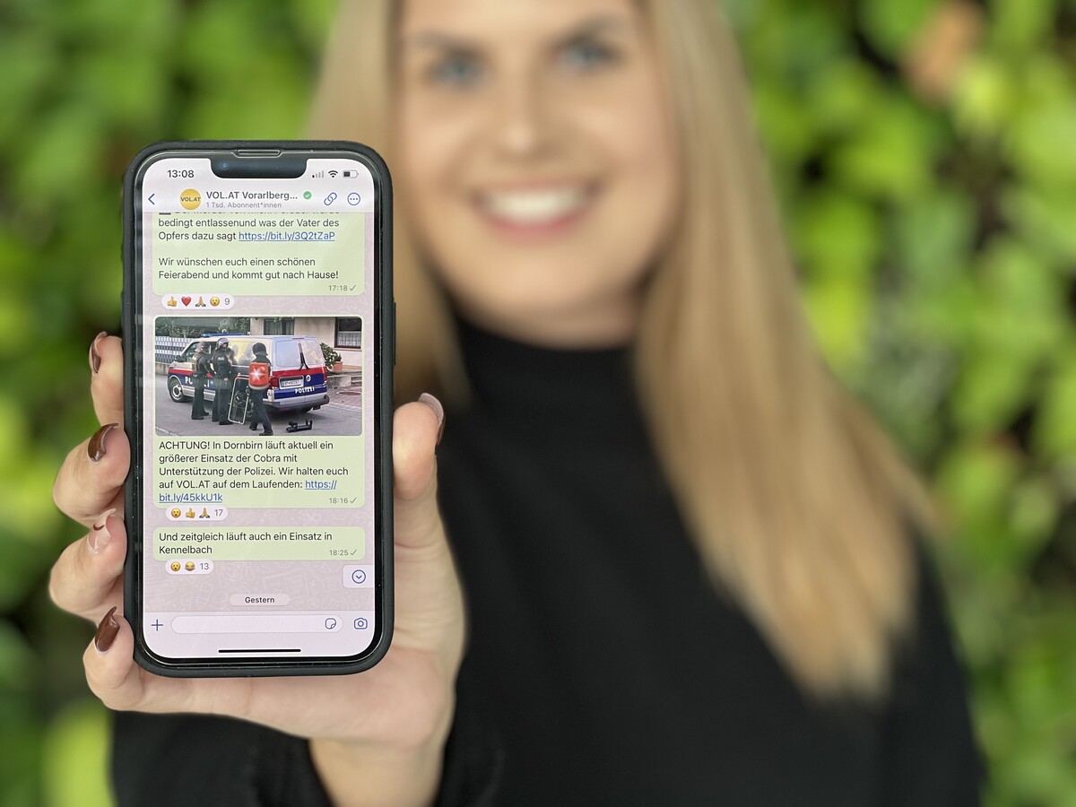 Als erstes Vorarlberger Medium ist VOL.AT mit einem eigenen Channel auf WhatsApp präsent.VN