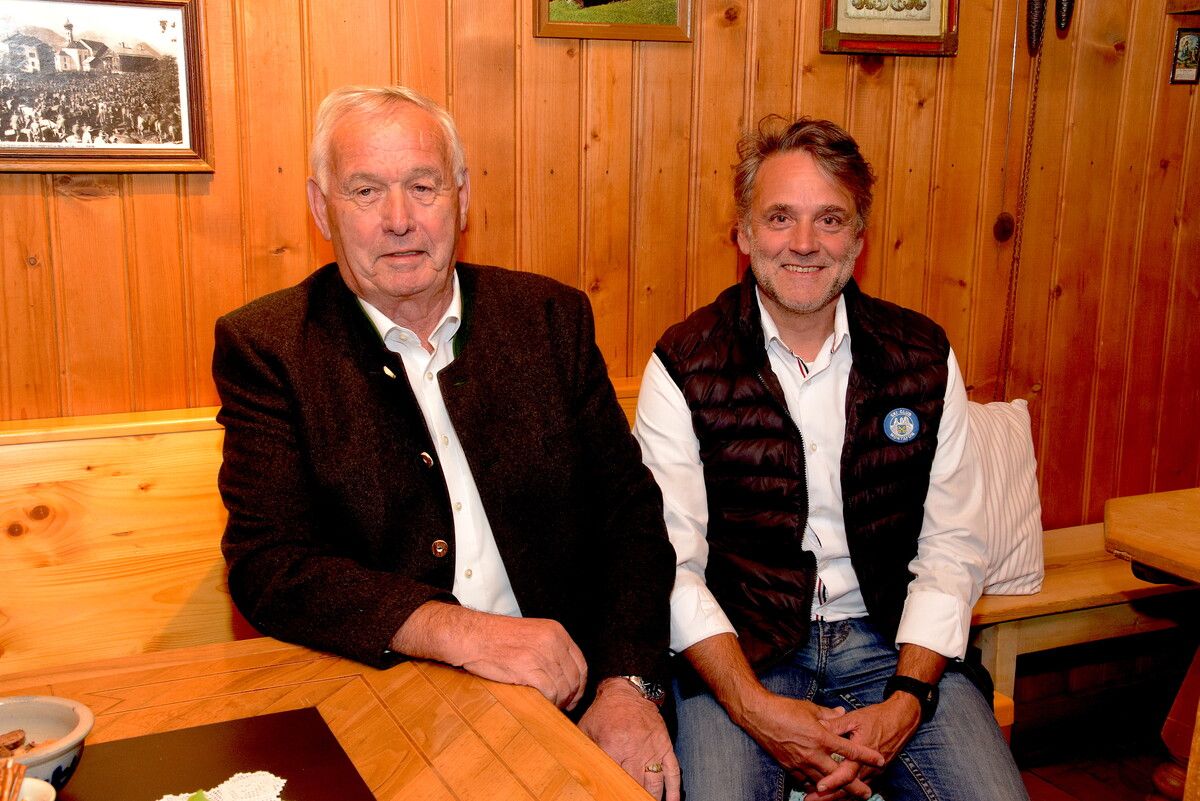 Altbürgermeister Willi Säly und Bürgermeister Thomas Zudrell im Montafoner Bergbaumuseum.