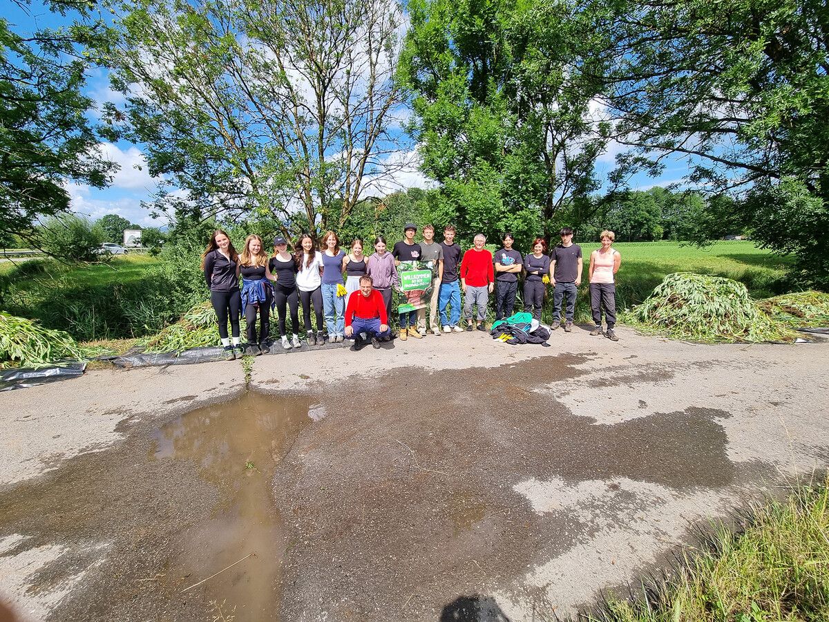 Auch Schüler des Gymnasiums Schiller­straße in Feldkirch waren fleißig. AV