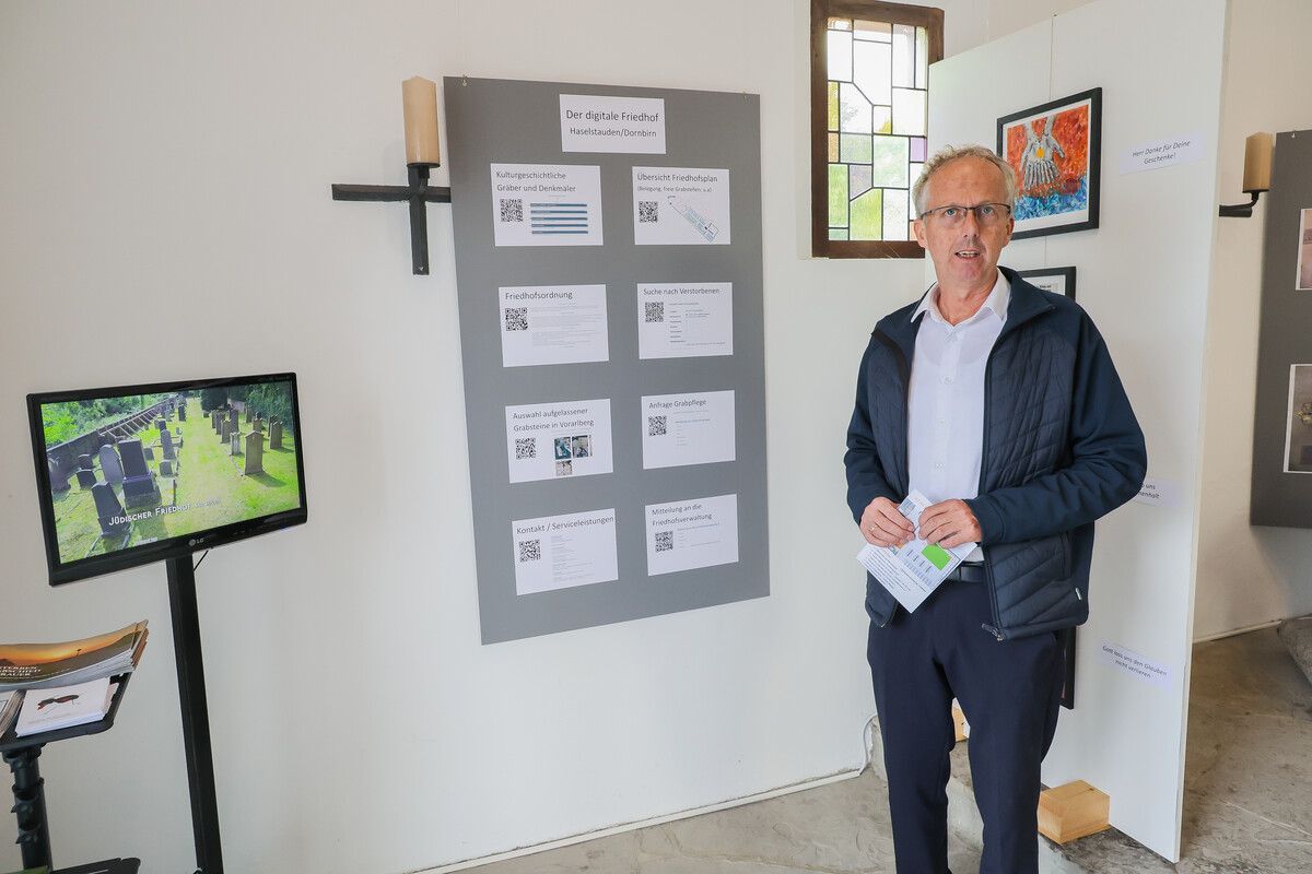 Ausstellungsinitiator und Bestatter Thomas Willam.