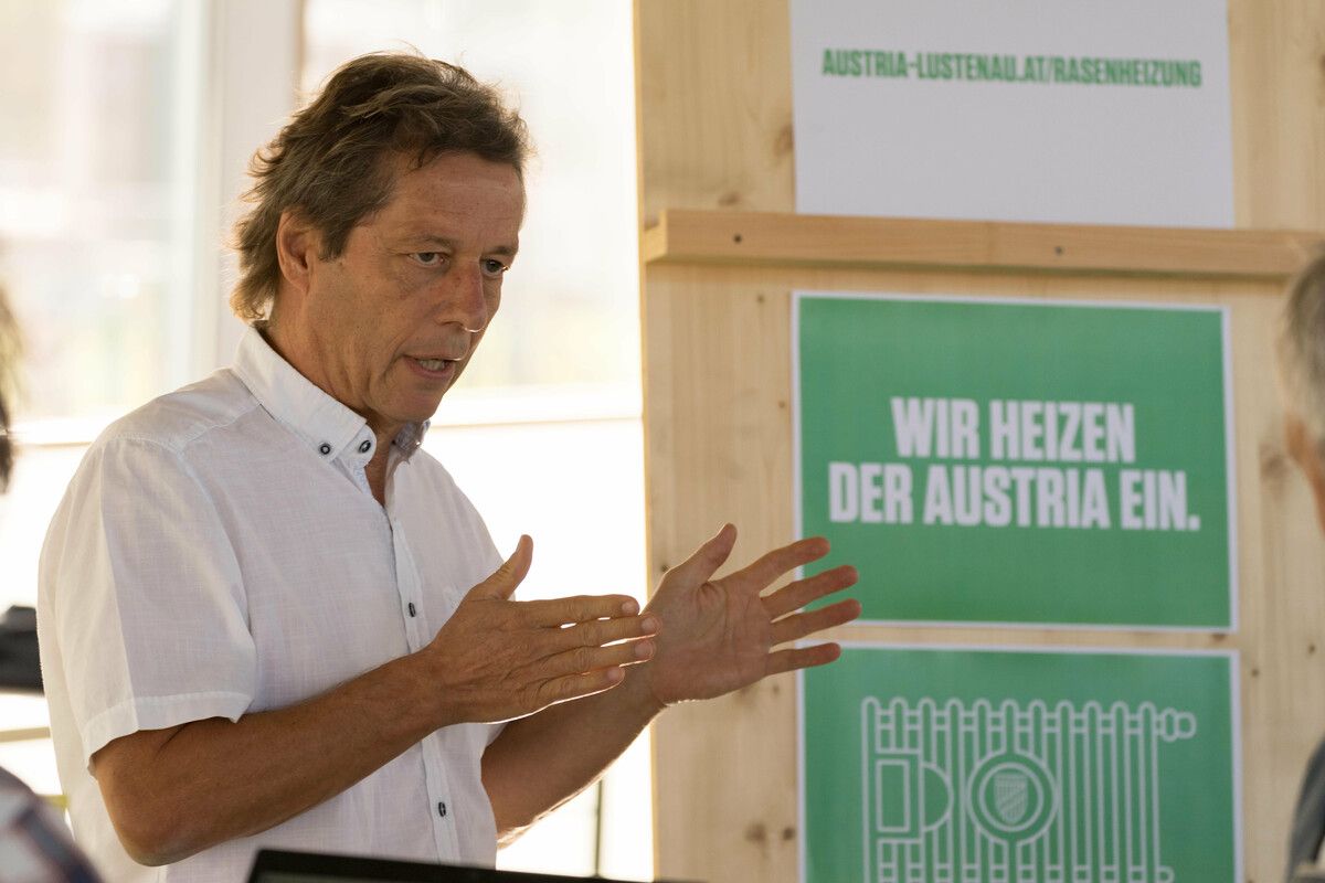 Bernd Bösch hofft auf rege Unterstützung der Austria-Anhänger.Stiplovsek