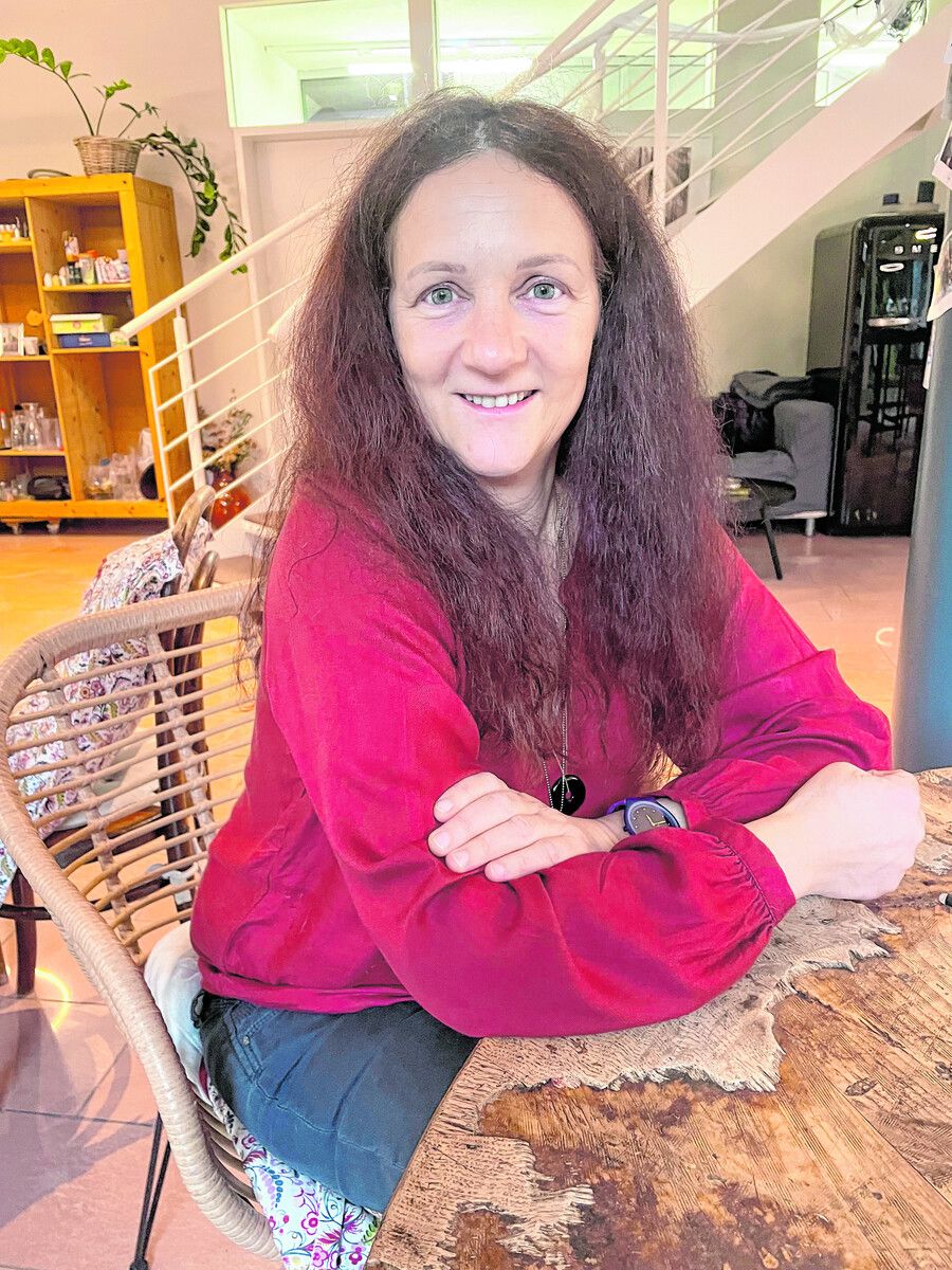 Bianka Dölpl im Füranand-Treff in Dornbirn.