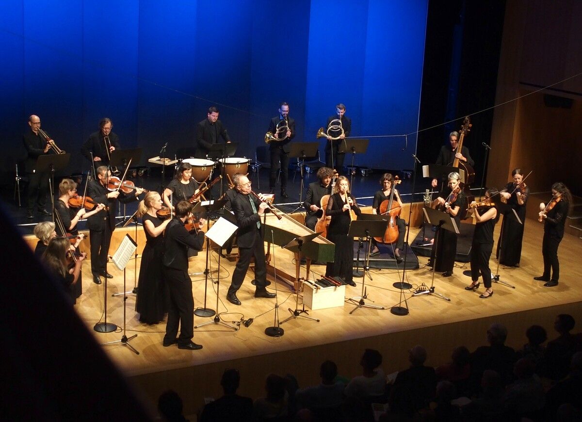 Das Concerto Stella Matutina trat in großer Besetzung mit Trompeten, Pauken, Hörnern und Streichern zu Händels „Wassermusik“ an. jurmann (2)