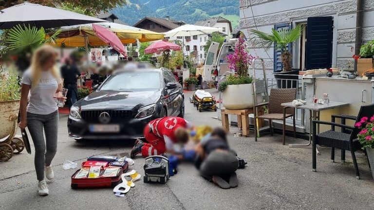 Der „Unfall“ ereignete sich Anfang August in der Kronengasse in Schruns.