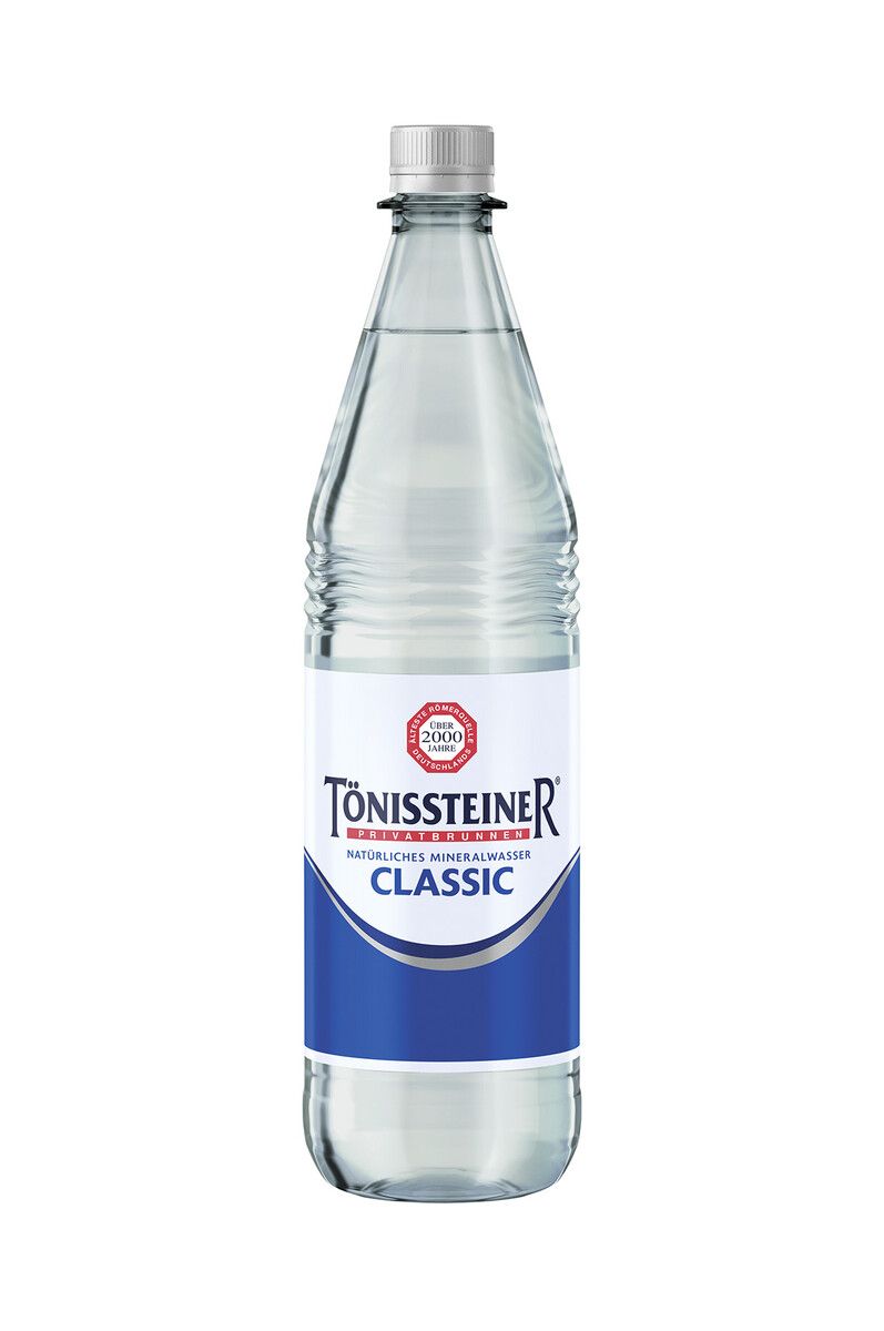 Die Flasche aus 100 Prozent Post-Consumer-Recyclingmaterial. alpla