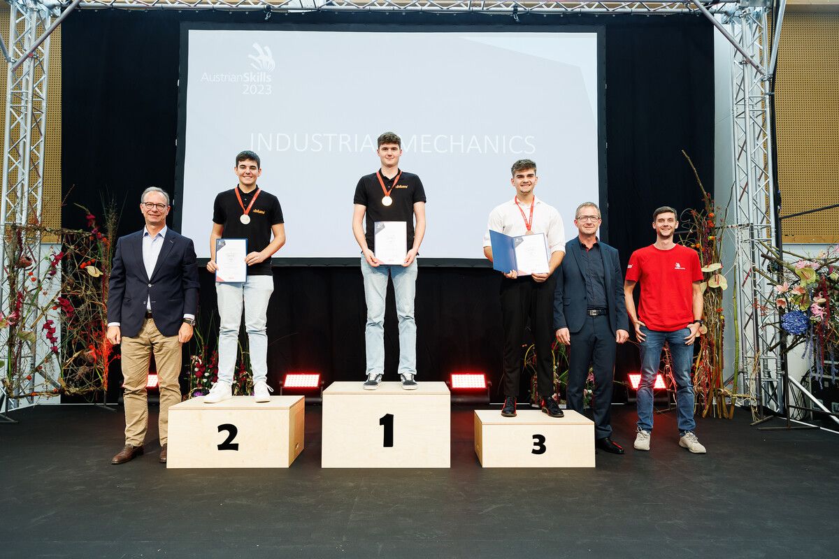 Die Vorarlberger Teilnehmer überzeugten bei der österreichischen Berufsmeisterschaft „Austrian Skills“ in Wels mit Stocklerplätzen. Austrian Skills/Wieser