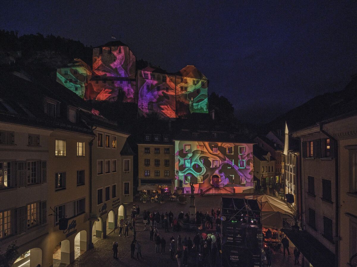 Feldkirch leuchtet: Das Lichtkunstfestival „Lichtstadt Feldkirch“ geht in die dritte Runde.GUENTER RICHARD WETTWett